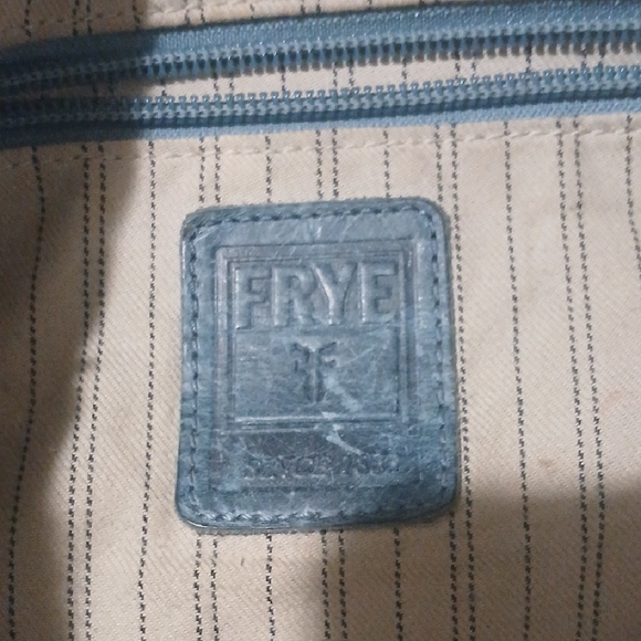 Rare Blue Frye Distressed Shoulder Bag - Picture 5 of 9
